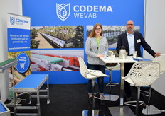Cindy van Vliet en Robert Vink van CODEMA waren ook present op de beurs.