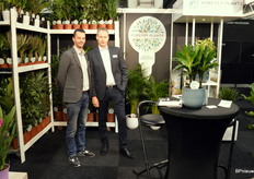 Corne van Winden en Richard Visser van Forever Plants, dat een deel van het assortiment sinds kort ook onder het Air So Pure label mag verkopen.