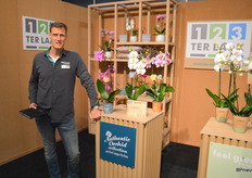 Ronald Vijverberg in de stand van Ter Laak, die op zijn beurt weer in het Decorum-plein stond