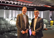 David van Mechelen (CFO Royal FloraHolland) en Jos Ten Have (J&P Ten Have)