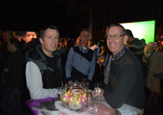 Peter Barendse van Barendse Gerbera's, samen met Frans v/d Linden, cactuskwekerij v/d Linden