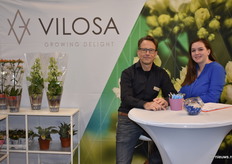 John vd Wel samen met de kersverse stagiaire van VILOSA Leonie den Drijver.