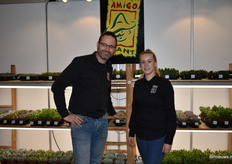 Jacco Huibers samen met Donna Tamis stonden er natuurlijk ook met hun vetplanten.