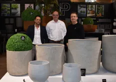 We zien hier de nieuwe collectie van Pottery Pots en het team, Elmor Vrolijk, Rogier Schafraad en Ronald Luurtsema. 