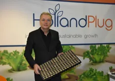 Edward v. Wonderen van Holland Plug. Een nog jong bedrijf met een biologische toepassing voor de opkweek van jonge planten.