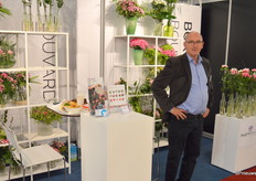 Clemens Borgijnk, bouvardiakweker, stond op de beurs samen met een andere bouvardiakweker, Florijn Flowers. Beide kwekers zijn aan het kijken of ze misschien niet e.e.a. samen zouden kunnen oppakken.