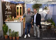 Luca Danieli and Luca Zunino of Zunino cactus, an Italian cactus grower.