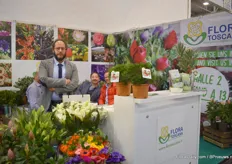 Filippo Potrella of FloraToscana. This year, they had a booth in two halls.