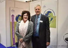 Pat Flynn and Charlie Parker of Commercial Horticultural Association (CHA), the British trade association for manufacturers and suppliers of plants, products and services to commercial horticultural growers throughout the world.