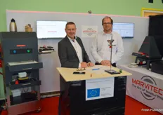 Thomas Stumpe and Tobias Gagzow with Marvitech, among others presenting their seed counting machines with extraordinary precision.