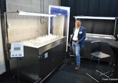 Martin Flohr with Flohr Instruments, a company manufacturing laboratory instruments, as for example this germination table.