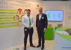 Mark Hoogendoorn and Barry Hoff with Incotec. Soon, the company promises, all its coating solutions will be guarenteed 100% free of microplastics.
