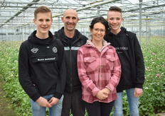 Leon de Witte met zijn vrouw en twee zoons.
