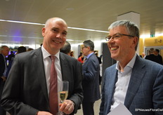 Hans Willemse, Aardse Orchideeen en Steven Schilfgaarde, CEO Royal FloraHolland