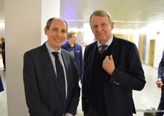 Tim Briercliff, secretaris van de AIPH en Jan-Dieter Bruns, Bruns Pflanzen Export