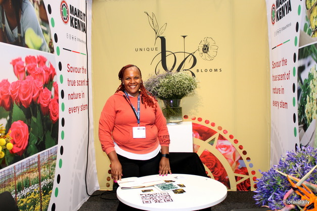Catherine Wanjiru of Unique Blooms, who tells that the Kenyan market is doing better. The floods were a major challenge this year, but luckily those are over now.