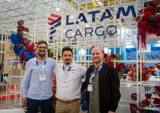 Cristobal Cabezas, Gabriel Barahona en Martin Correa, LATAM Cargo