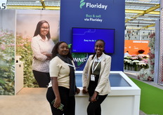 Roselyne Adagi en Lenah Amdany van Royal FloraHolland