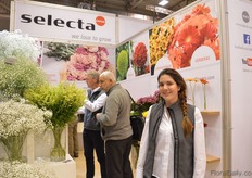 Daniella Navarro of Selecta One. This year, they also presented their cut flower collection.