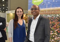 Olga Sholomova (Svensson) and Stefano Hiwat (Hoogendoorn) visiting the exhibition and meeting up with old and new customers.