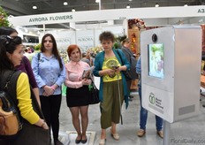 The Royal Flora Holland selfie machine has been in use non stop for three days.