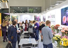 A lot of attention for the garden rose type varieties of Colombian grower Alexandra Farms.