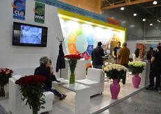 The booth of Worldwide Cargo.