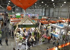 Birdview of the exhibition floor.