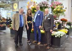 The team of Brandkamp in front of their chrysanthemum assortment.
