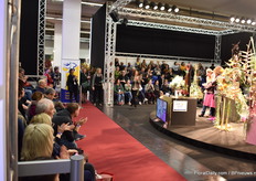 Florists enjoying the demonstrations, as you can see it caught the interest of many of the visitors.