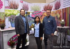 Detlef Twiest, Teresita Sterkel and Tobias van Leeuwen of Heidezüchtung Kurt Kramer, a German Calluna breeder.