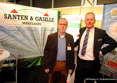 Rien Goudswaard van het Ondernemersklankbord met Leo van Santen van Santen & Gasille