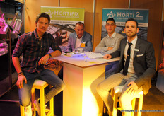 Nick van der Arend, Arie Slobbe, Yourie de Zeeuw en Randy van Ruijven van HortiPar