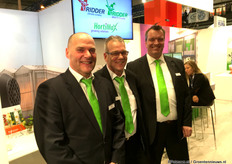 De groene stropdassen van Ridder/Hortimax waren van veraf te zien. Wederom veel aandacht voor de Ridder Climate Screens.