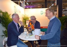 Sjaak Scheffers, Toon Lagendijk (Westflex) en Frans Noordermeer (KE GrowAir)