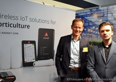 Een nieuwe speler: Erik van der Made en Toms Reksna van Aranet.