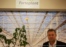 Bart van Wijlick leek in een kas te staan.