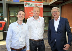 Sander Peltenburg (Burgs Foods), Mathijs Koper (Foodstars) en Nick van den Berg (Gemeente Rotterdam)