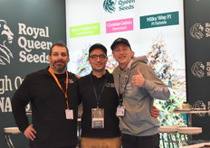 Maxence Majot en zijn collegas van Royal Queen Seeds, Maxence gaat volgende week weer naar Las Vegas voor een Cannabis beurs.