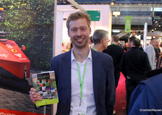 Patrick Alferink (Maan Biobased Products) troffen tijdens zijn rondje beurs