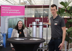 Danielle Hanemaayer en Marc de Wit van Presscon Horti waren naar het word Horti Center gekomen, om op zoek te gaan naar nieuwe collega's. Ze hebben functies op de sales afdeling, en monteur in de buitendienst.