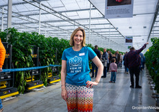 Hannie Moors mocht talloze bezoekers verwelkomen op het bedrijf - niet gek, want er was enorm veel te zien en te doen.