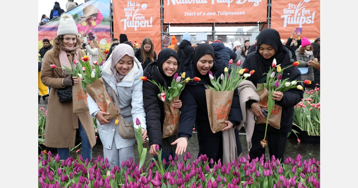 Thema 'United in Bloom' op Tulpendag Amsterdam