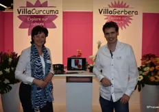 Astrid Vijverber van Villa Curcuma samen met Ramon Zuidgeest van Villa Gerbera.