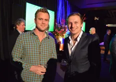 Thijs Hermans (Plantenkwekerij P. van Geest) en Luck Waltmans (Secretaris CEO Royal FloraHolland)