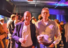 Arnold Hordijk (voorzitter Orchidee Nederland) en Wim Koolhaas (LKP Plants en nieuw in de ledenraad)