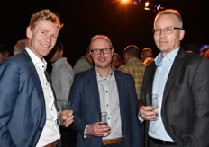Cees Hoekstra (veiling Rhein Maas) Cees Heemskerk  (Bloemengroothandel W.Heemskerk & Zn.) & Matthijs Mesken (Directeur VGB "Vereninging Groothandel in Bloemkwekerijproducten")