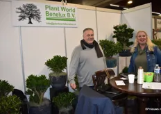 John Kosmas samen met Francine Zwinkels, beide van Plant World Benelux bv.