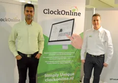 Soerinder Somai en Marco Stolze presenteren gezamenlijk ClockOnline, waarmee kwekers hun producten aftuin kunnen veilen, real time, op de eigen pc of mobiel, en gewoon met de app of in de browser. Het oogt veelbelovend en animo is er, aldus beide heren.