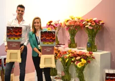 Robin van der Meer (van Florist) en Ramona Waterreus van Coloured by Gerbera. Het komend jaar zal de campagne Get the feeling (#feelinggerbera) verder worden uitgerold.